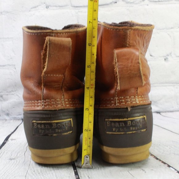 LL BEAN Sherpa Lined Front Zip Ankle Boots Size 8 N - Picture 7 of 9